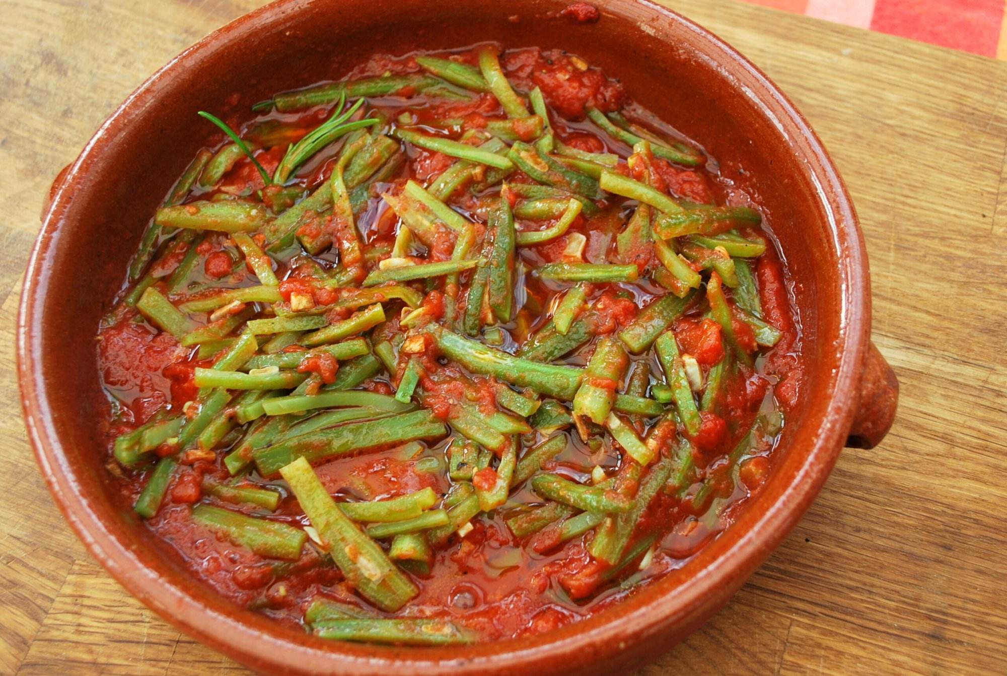 tomato runner beans