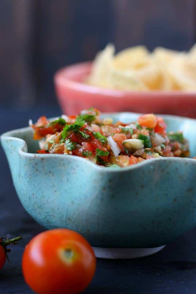 fresh cherry tomato salsa