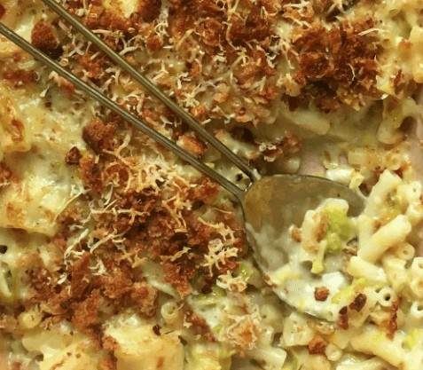 mac n cheese leek