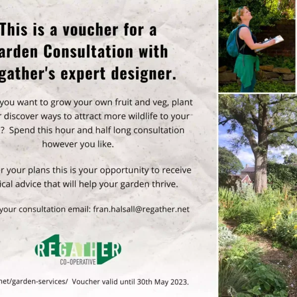 garden consultation voucher with regather