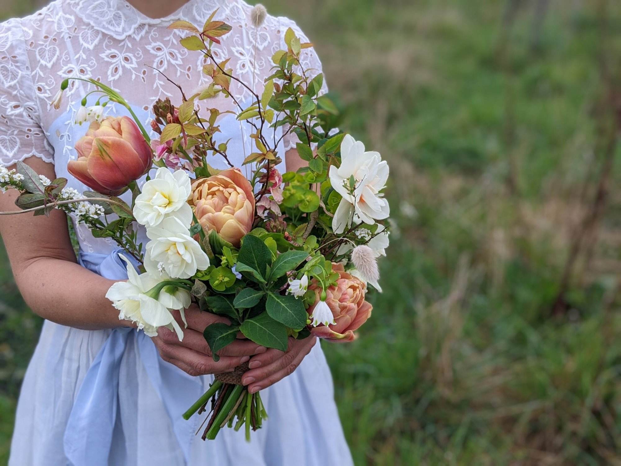 Spring wedding bouquet