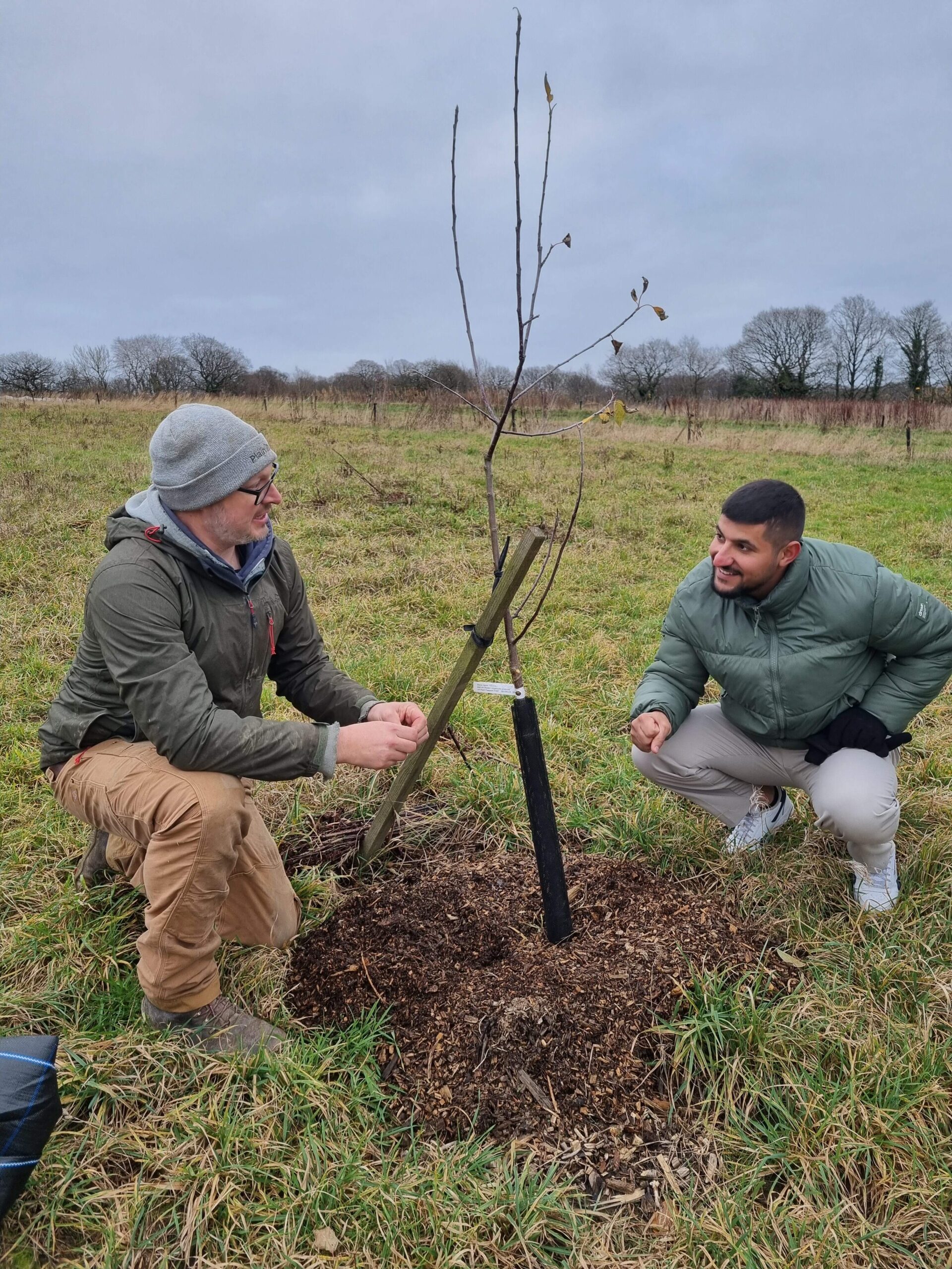 Mohamed and Doug on Regather Farm
