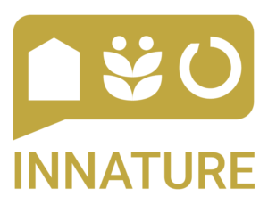 innature logo olive text