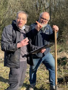 Planting fruit trees at Coneygree Orchard, Gleadless Valley, Sheffield