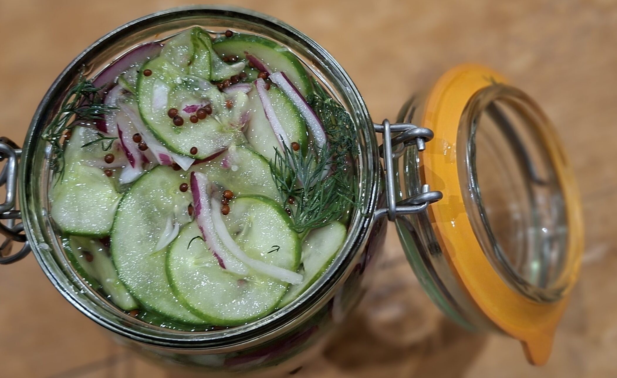 Quick Cucumber Fridge Pickle