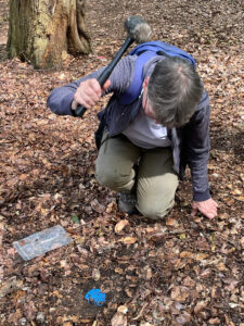 hammering a sensor into place