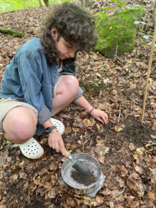 preparing a soil sample